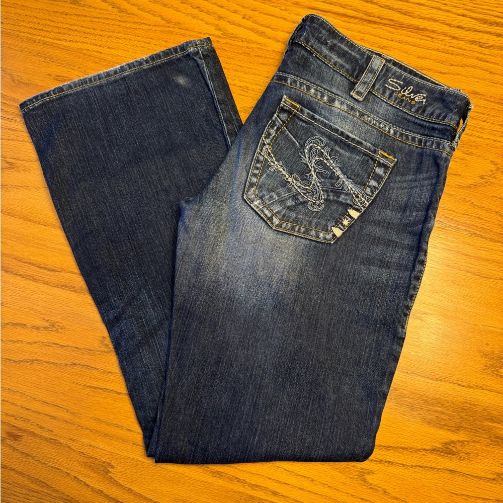 Silver Tuesday Jeans Dark Blue Denim